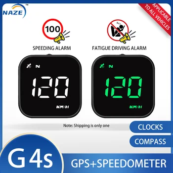 NAZE G4S GPS HUD со спутниковым временем|компасом| предупреждением о превышении скорости|напоминанием об усталости при вождении Автомобильные аксессуары Головной дисплей